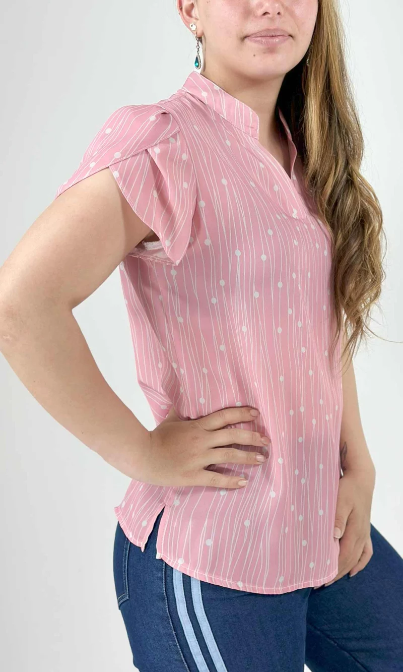 Blusa mujer manga corta pepas - Imagen 6