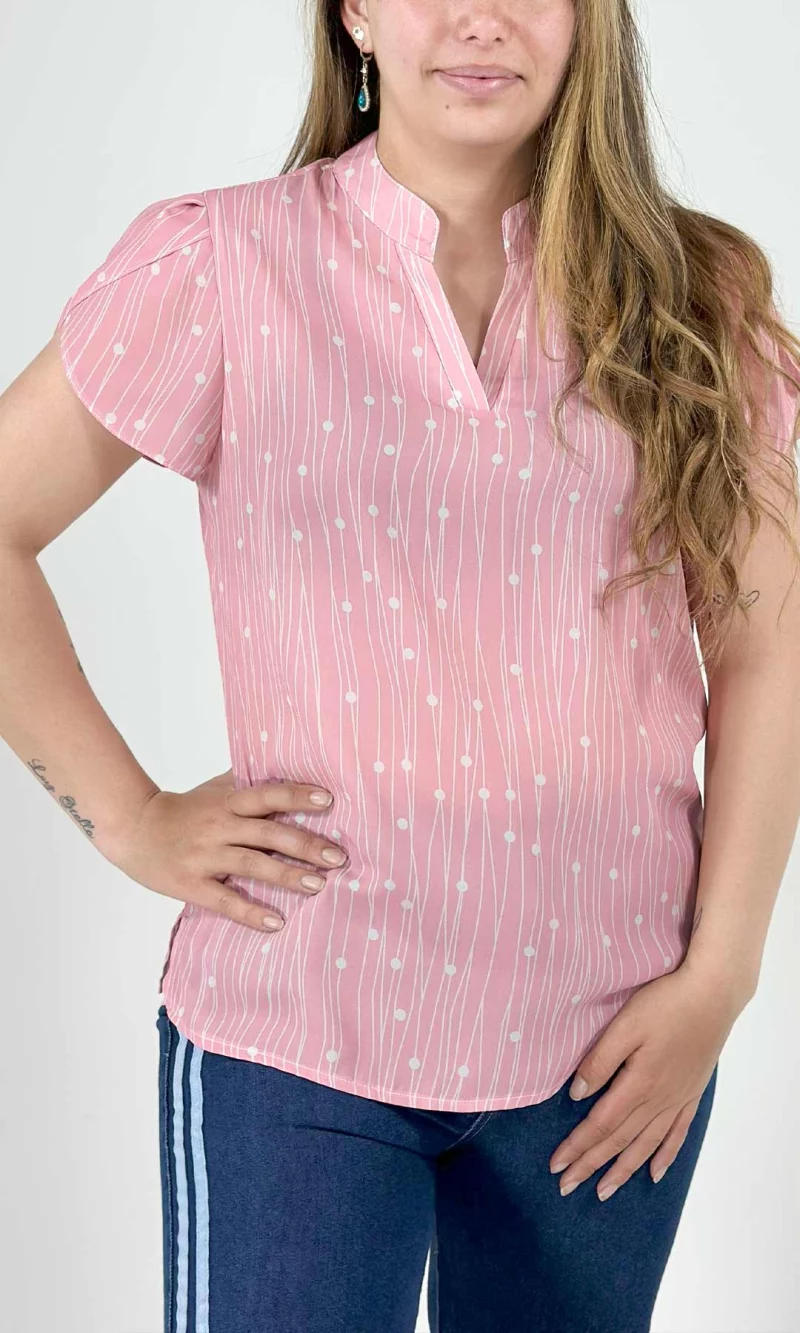 Blusa mujer manga corta pepas - Imagen 5