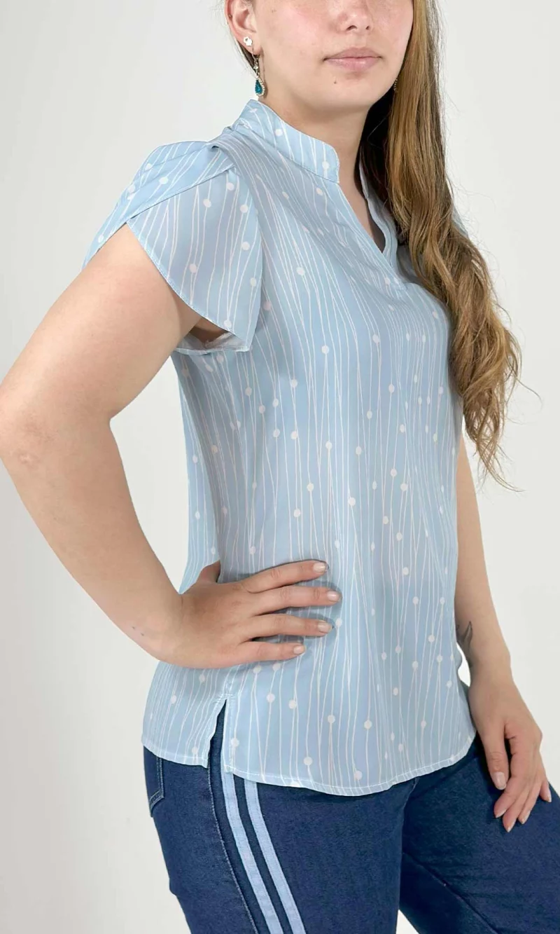 Blusa mujer manga corta pepas - Imagen 2