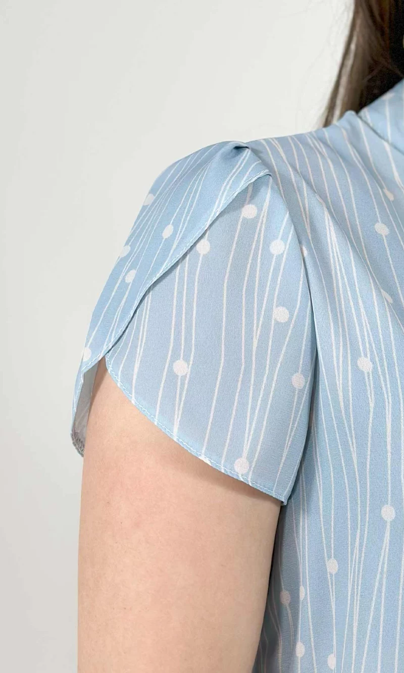 Blusa mujer manga corta pepas - Imagen 3