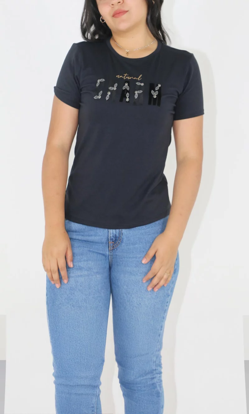 Camiseta mujer manga corta estampada - Imagen 4