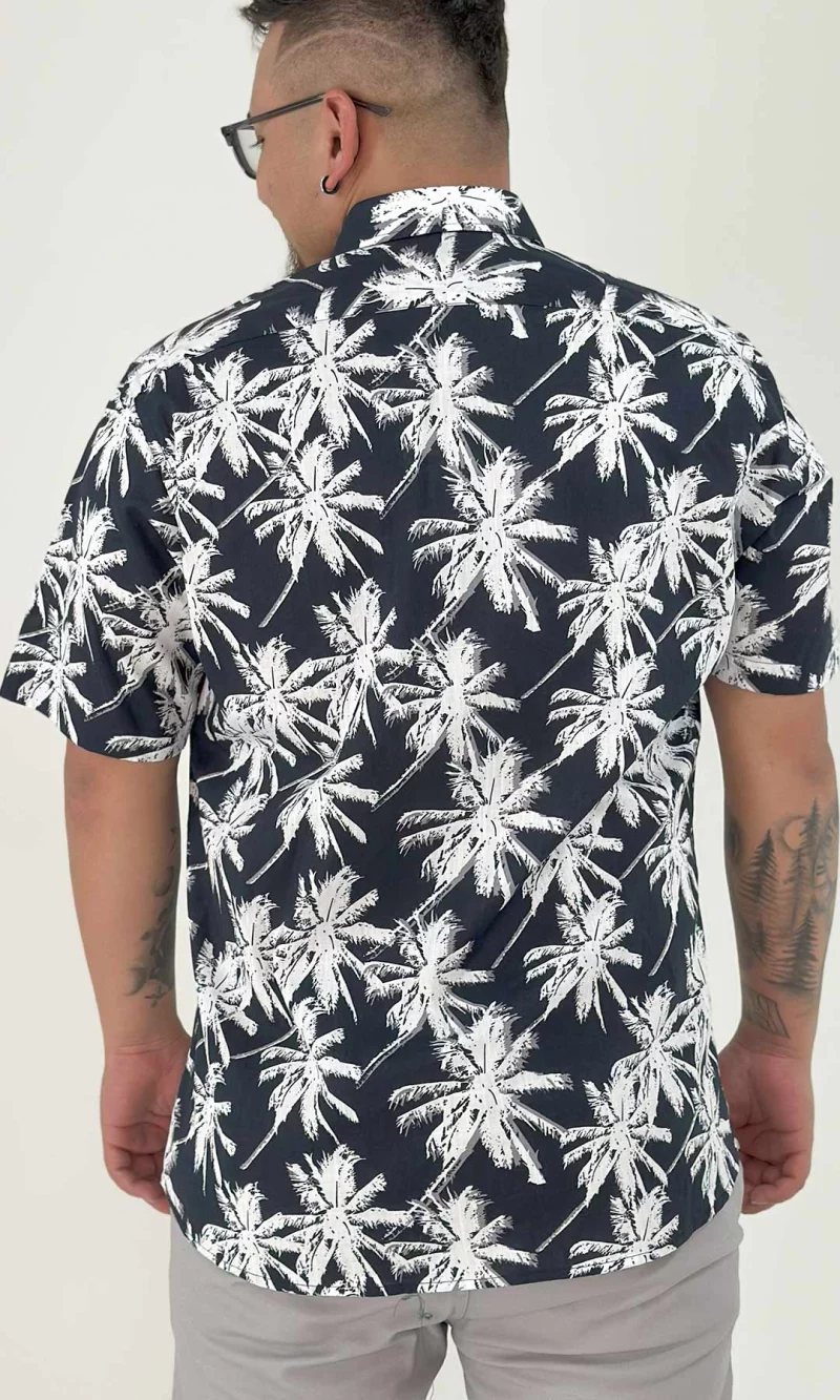 Camisa hombre manga corta estampada - Imagen 9
