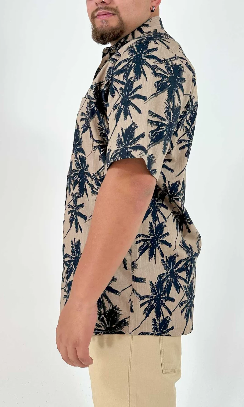 Camisa hombre manga corta estampada - Imagen 2