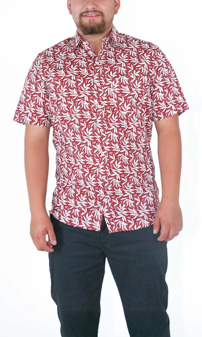 Camisa hombre manga corta estampada - Imagen 4