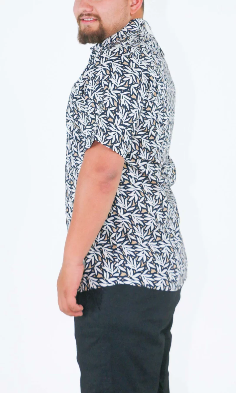 Camisa hombre manga corta estampada - Imagen 2