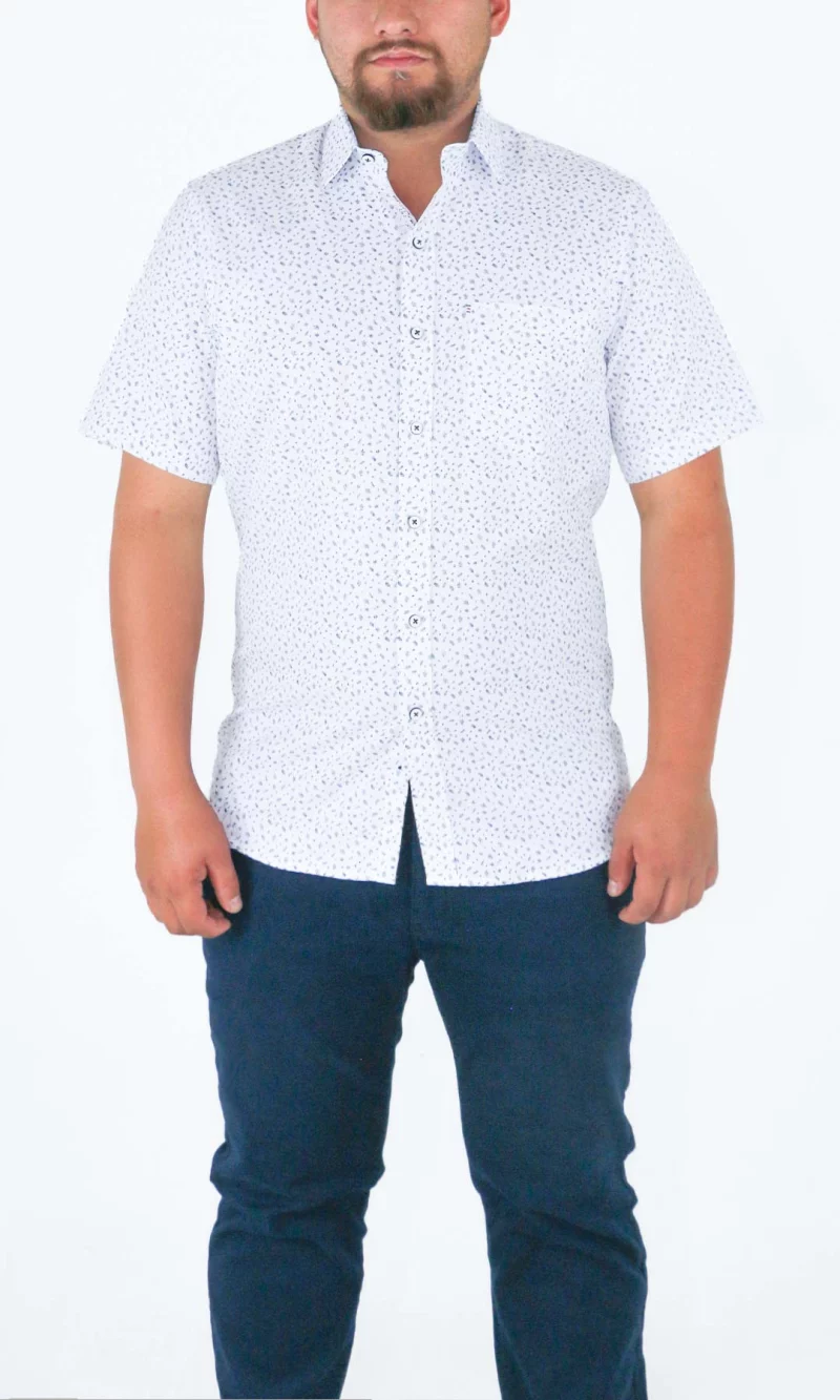 Camisa hombre manga corta con diseño - Imagen 4