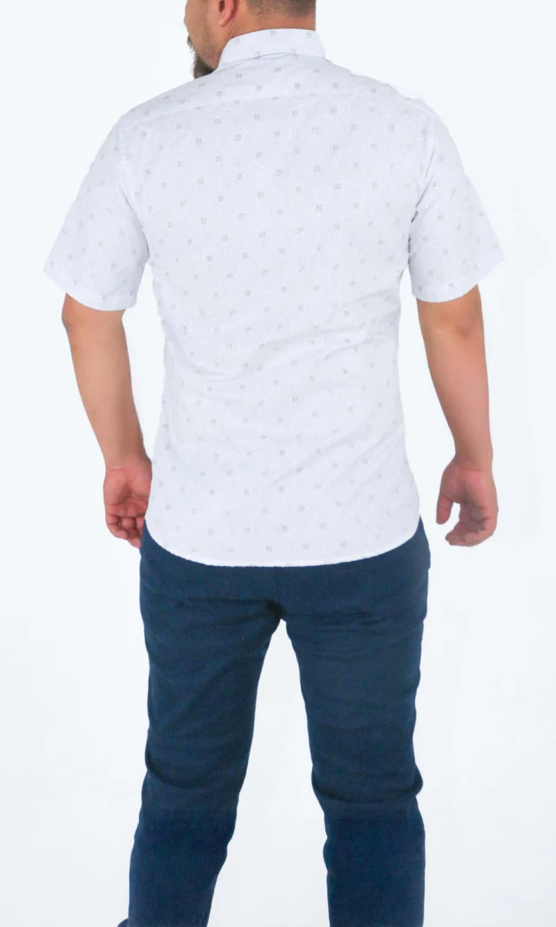 Camisa hombre manga corta con diseño - Imagen 6