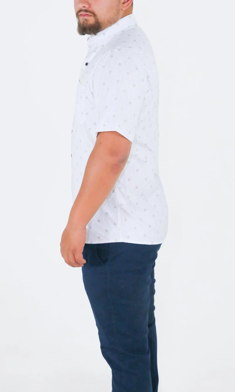 Camisa hombre manga corta con diseño - Imagen 5