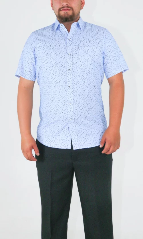 Camisa hombre manga corta con diseño