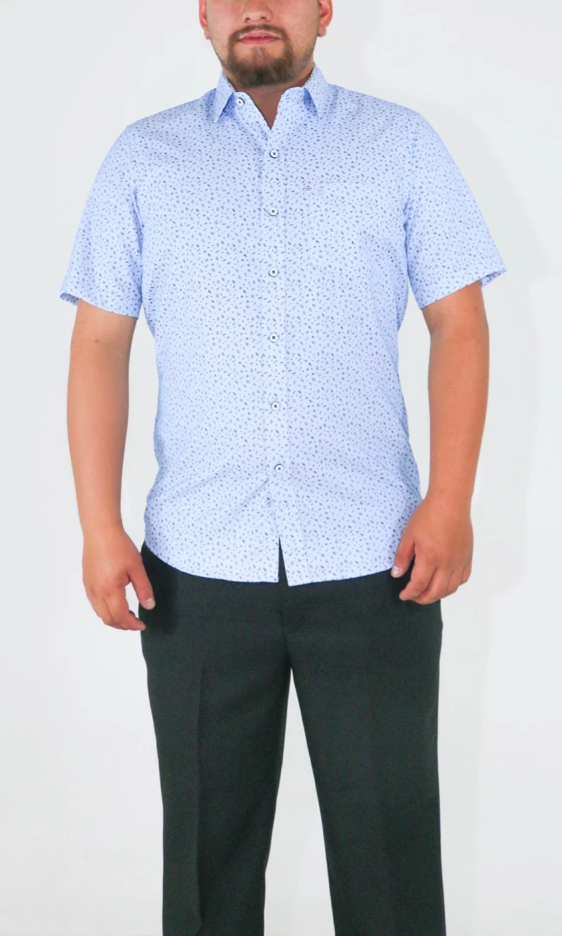 Camisa hombre manga corta con diseño