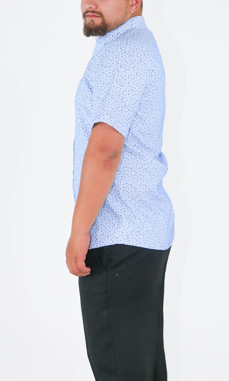 Camisa hombre manga corta con diseño - Imagen 2