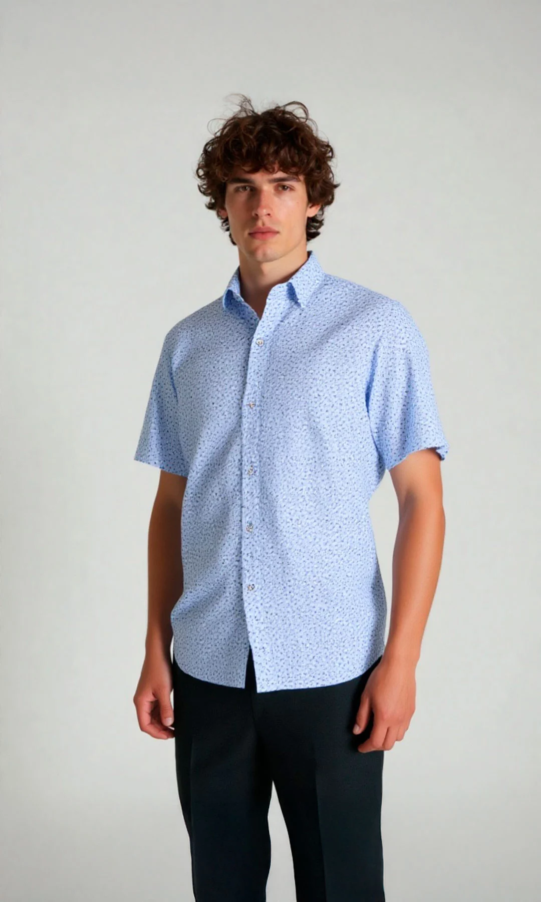 Camisa hombre manga corta con diseño