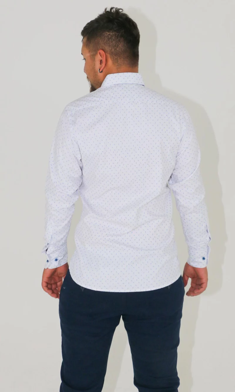 Camisa hombre manga larga estampada - Imagen 8
