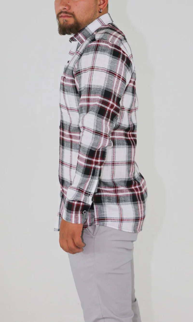 Camisa hombre manga larga cuadros - Imagen 6
