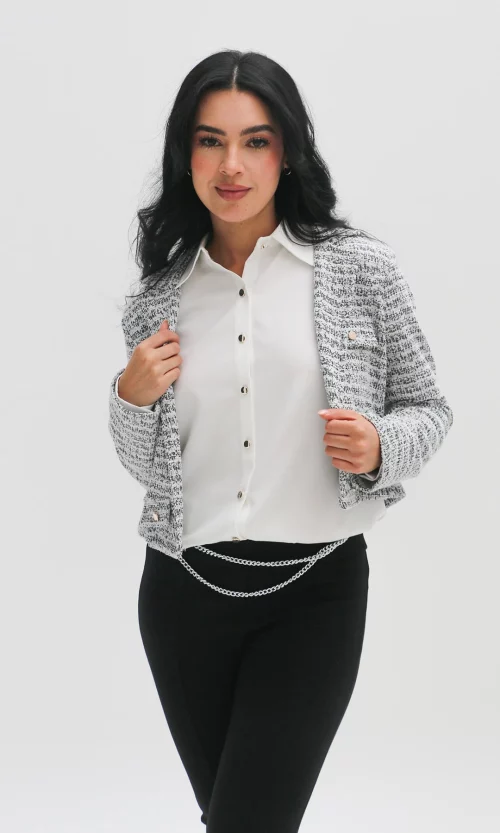 Chaqueta mujer unicolor