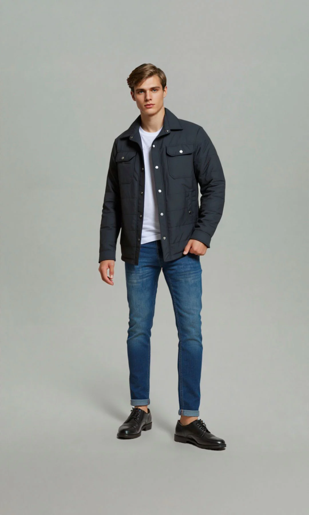 Chaqueta hombre unicolor - Imagen 6