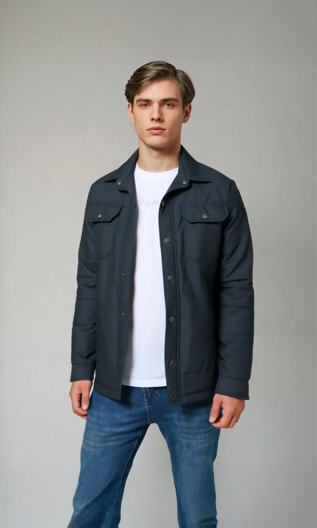 Chaqueta hombre unicolor - Imagen 5