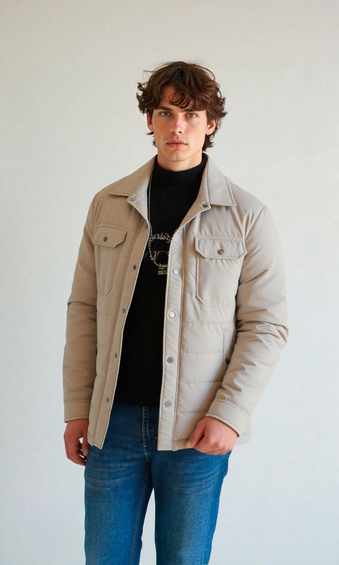 Chaqueta hombre unicolor - Imagen 2