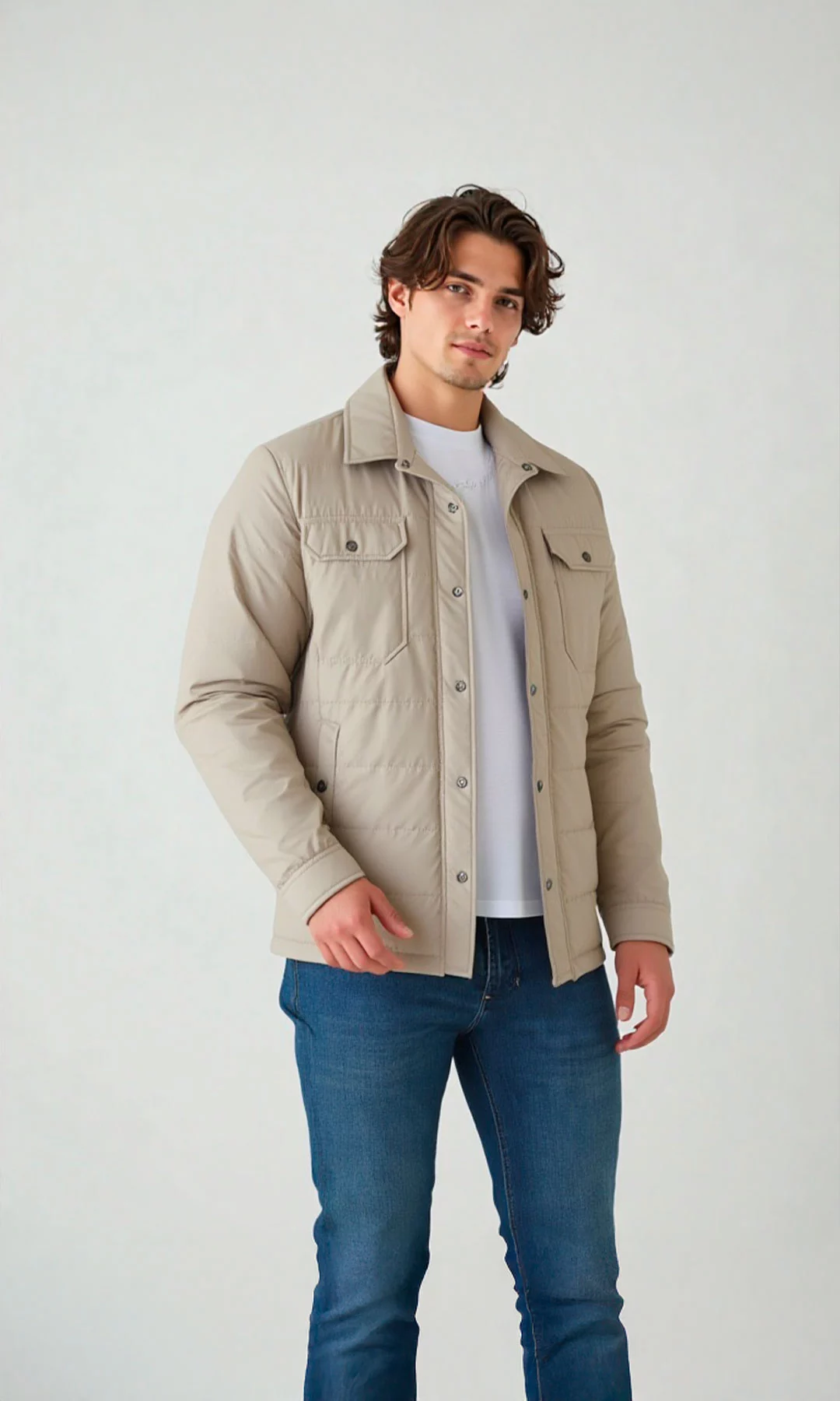 Chaqueta hombre unicolor