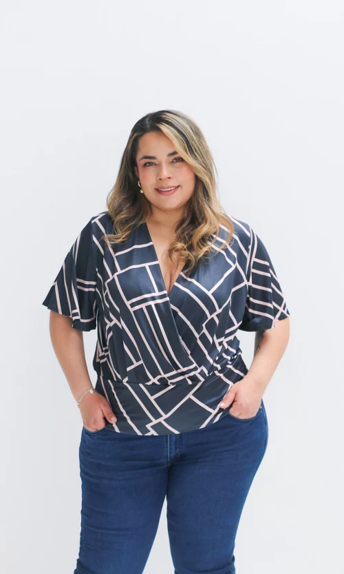 Camiseta mujer manga corta estampada