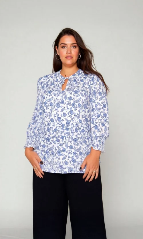 Blusa mujer manga 3/4 estampada