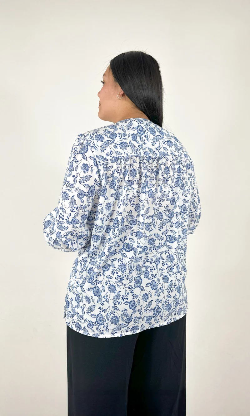 Blusa mujer manga 3/4 estampada - Imagen 3