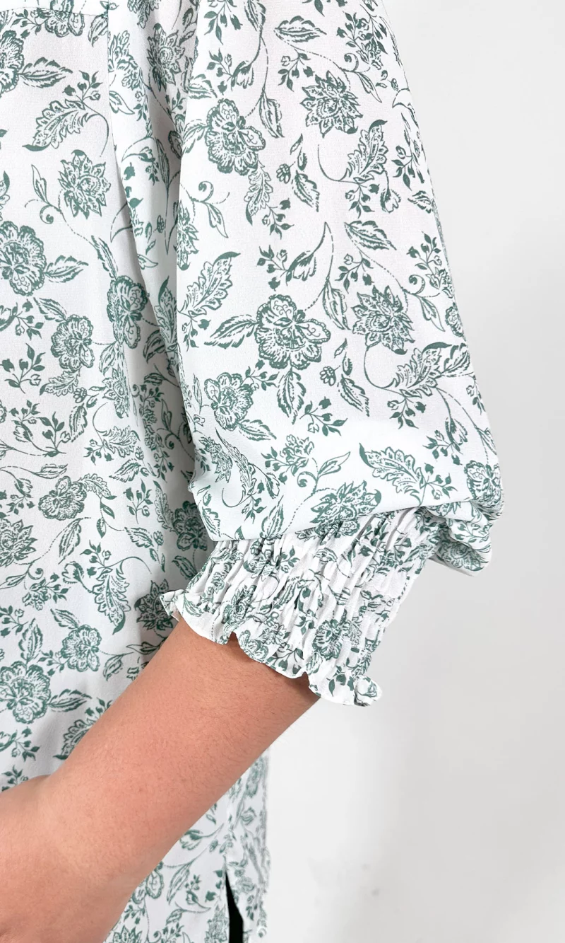 Blusa mujer manga 3/4 estampada - Imagen 5