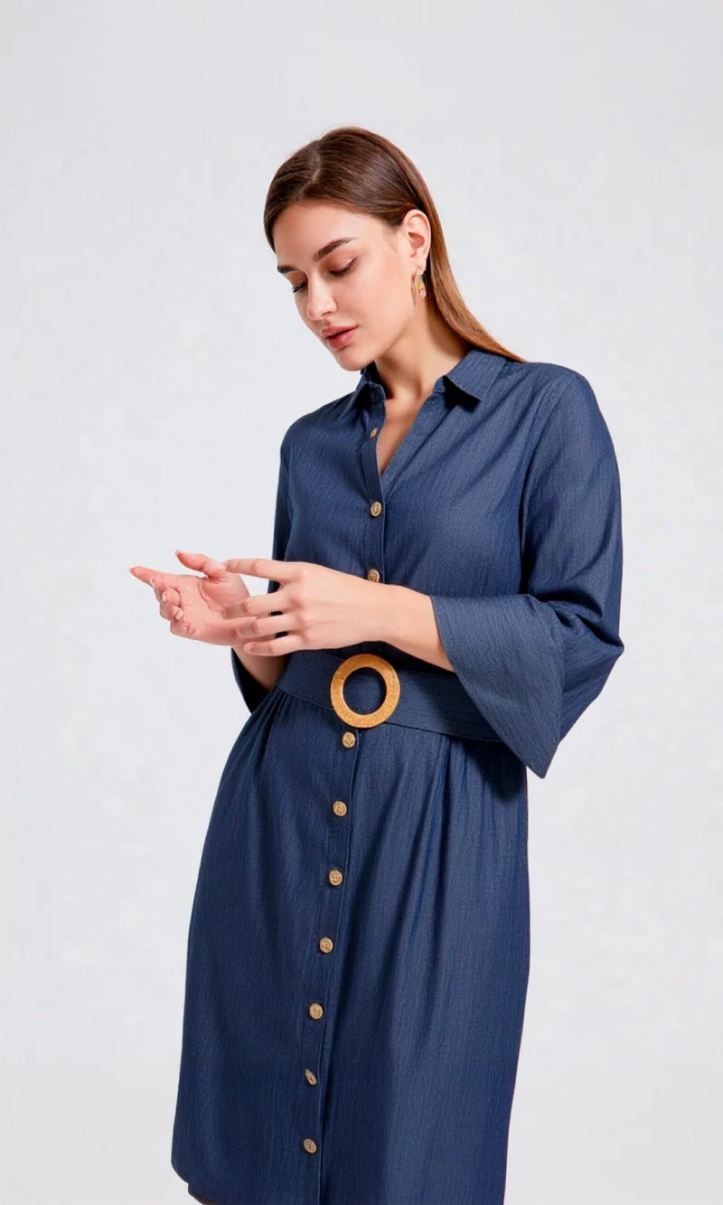 Vestido mujer unicolor - Imagen 7