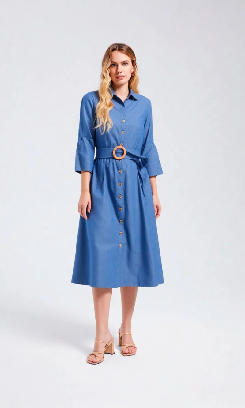 Vestido mujer unicolor