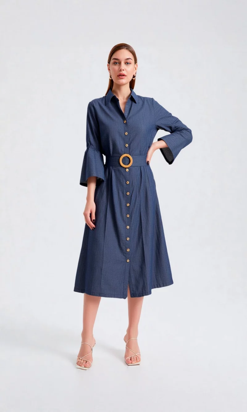 Vestido mujer unicolor - Imagen 6