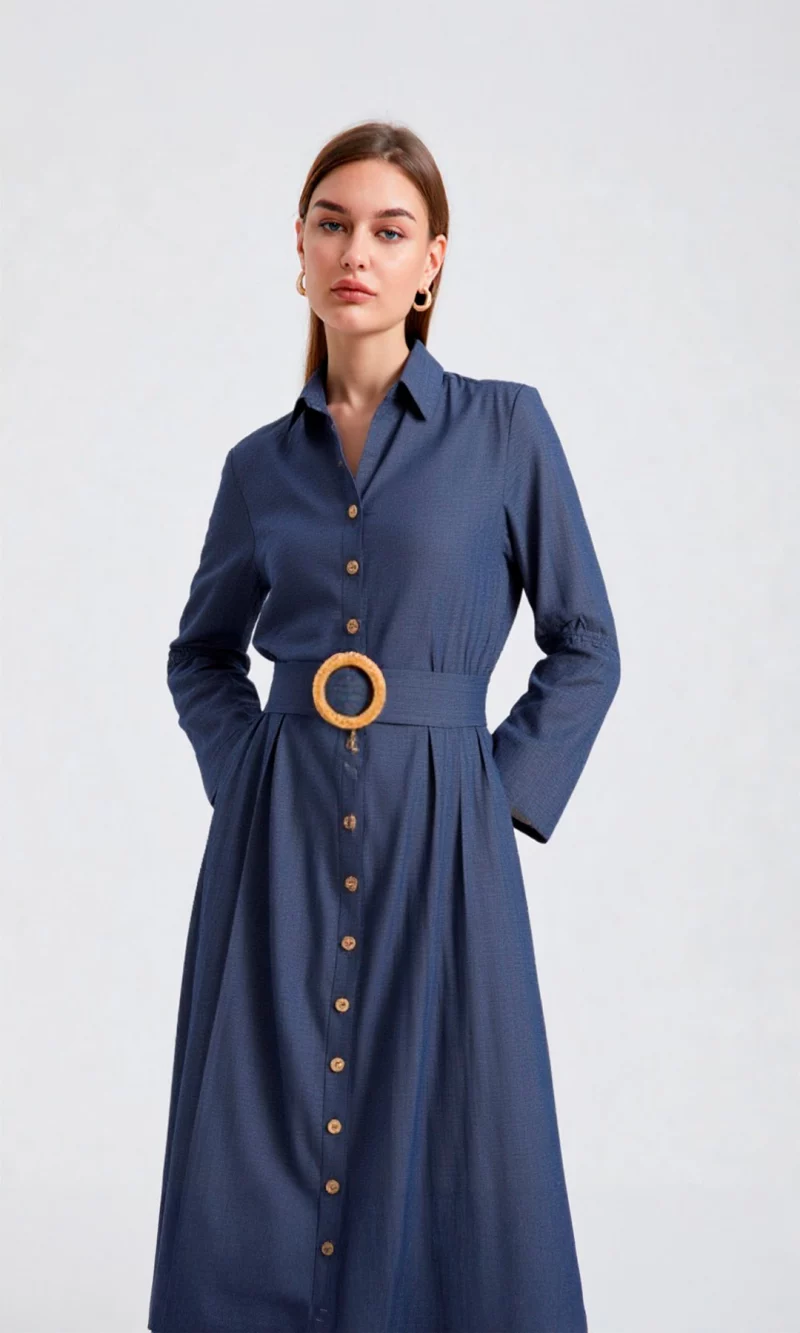 Vestido mujer unicolor - Imagen 9