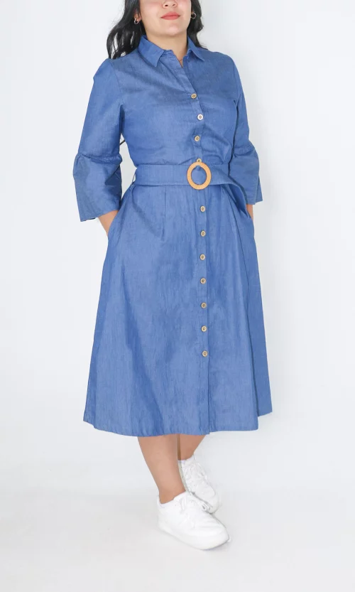 Vestido mujer unicolor