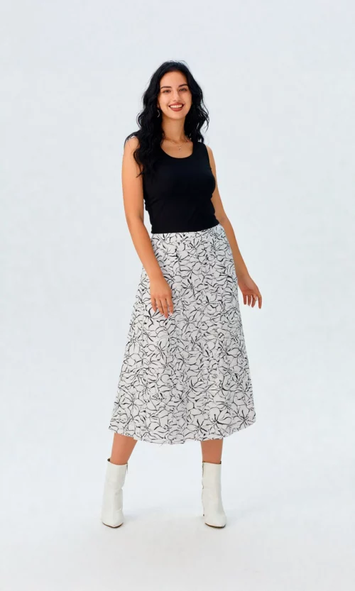 Falda mujer estampada