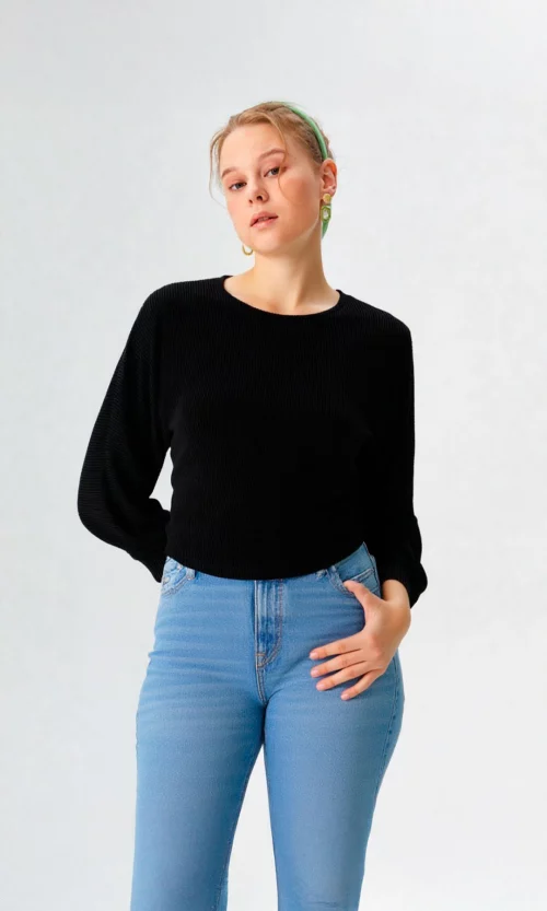 Camiseta mujer manga 3/4 unicolor