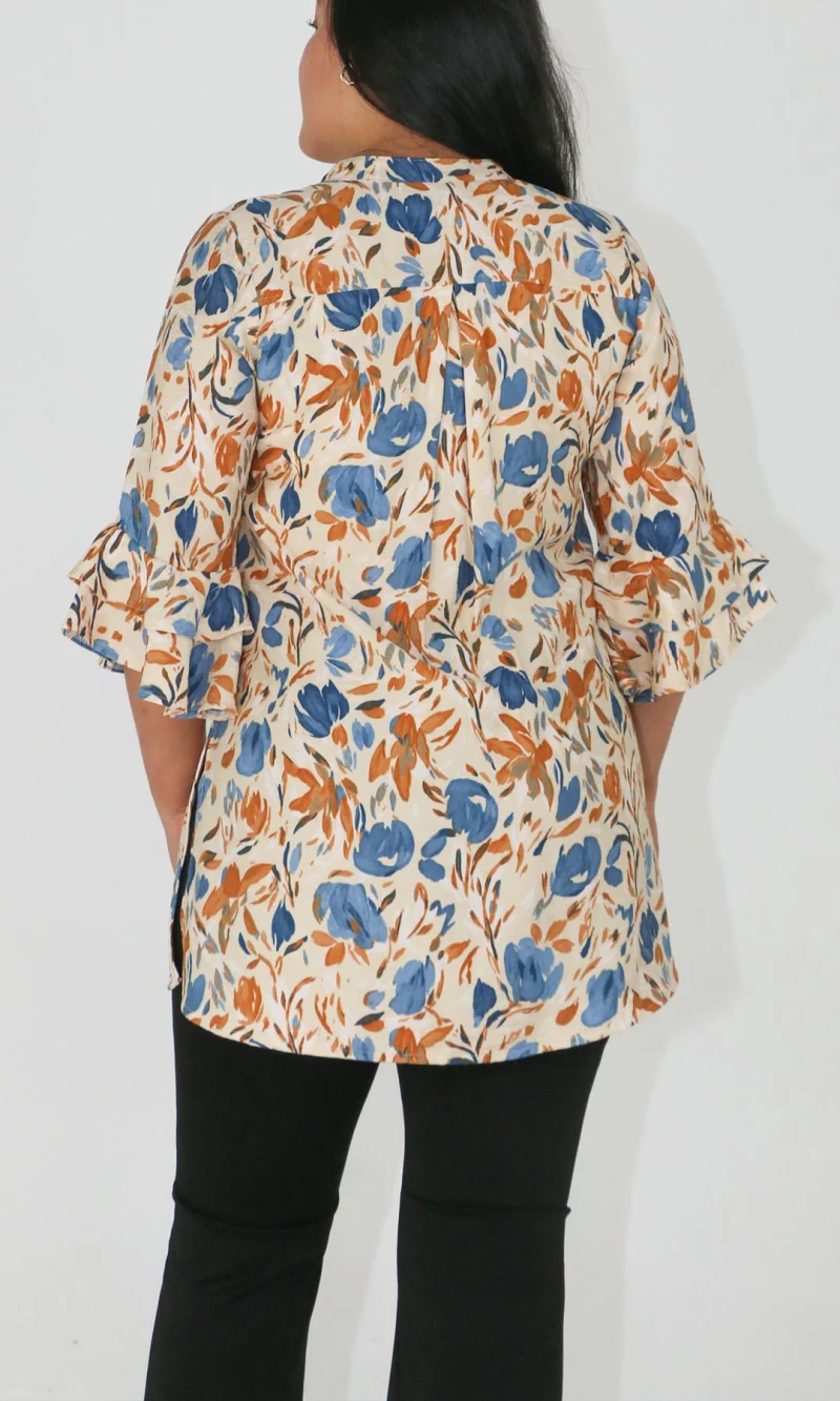 Blusa mujer manga 3/4 estampada - Imagen 4