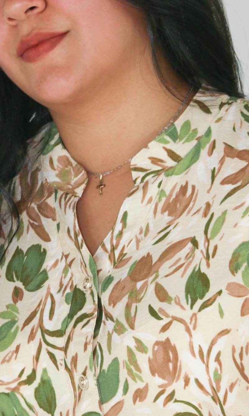 Blusa mujer manga 3/4 estampada - Imagen 6