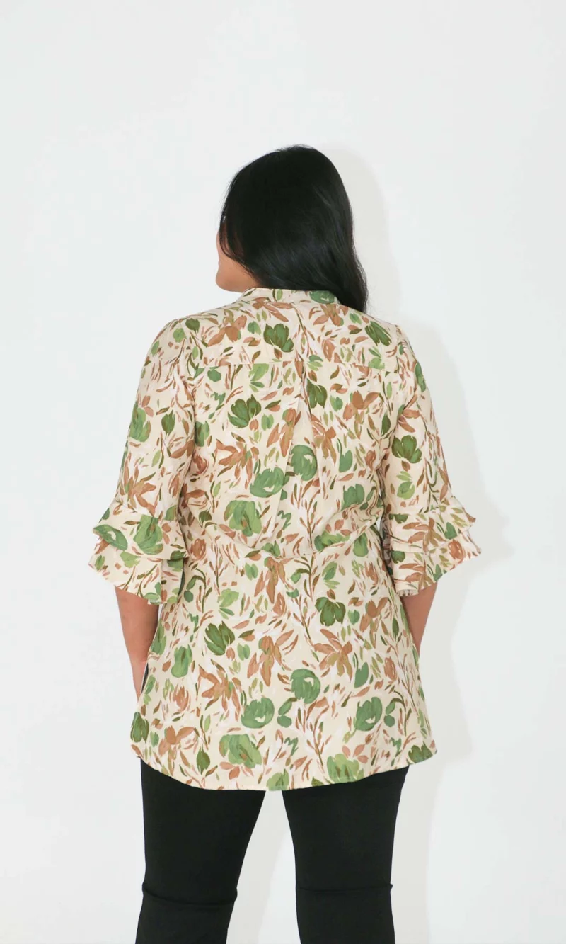 Blusa mujer manga 3/4 estampada - Imagen 8