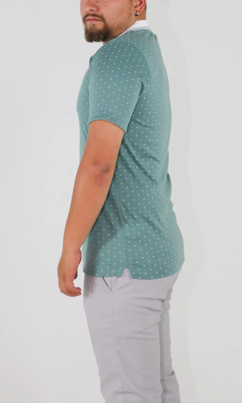 Polo hombre manga corta estampada - Imagen 2