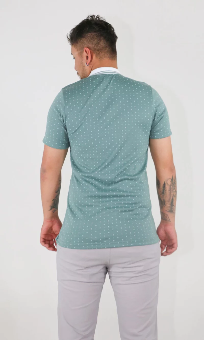 Polo hombre manga corta estampada - Imagen 3