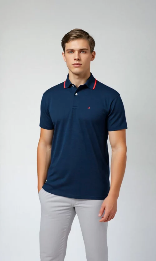 Polo hombre unicolor