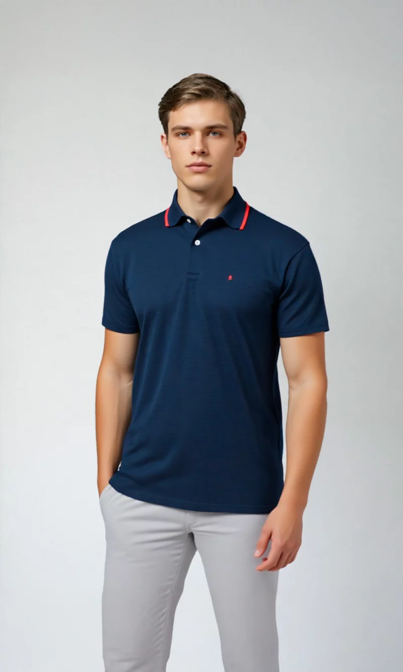 Polo hombre unicolor