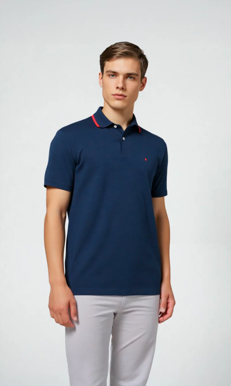 Polo hombre unicolor - Imagen 2