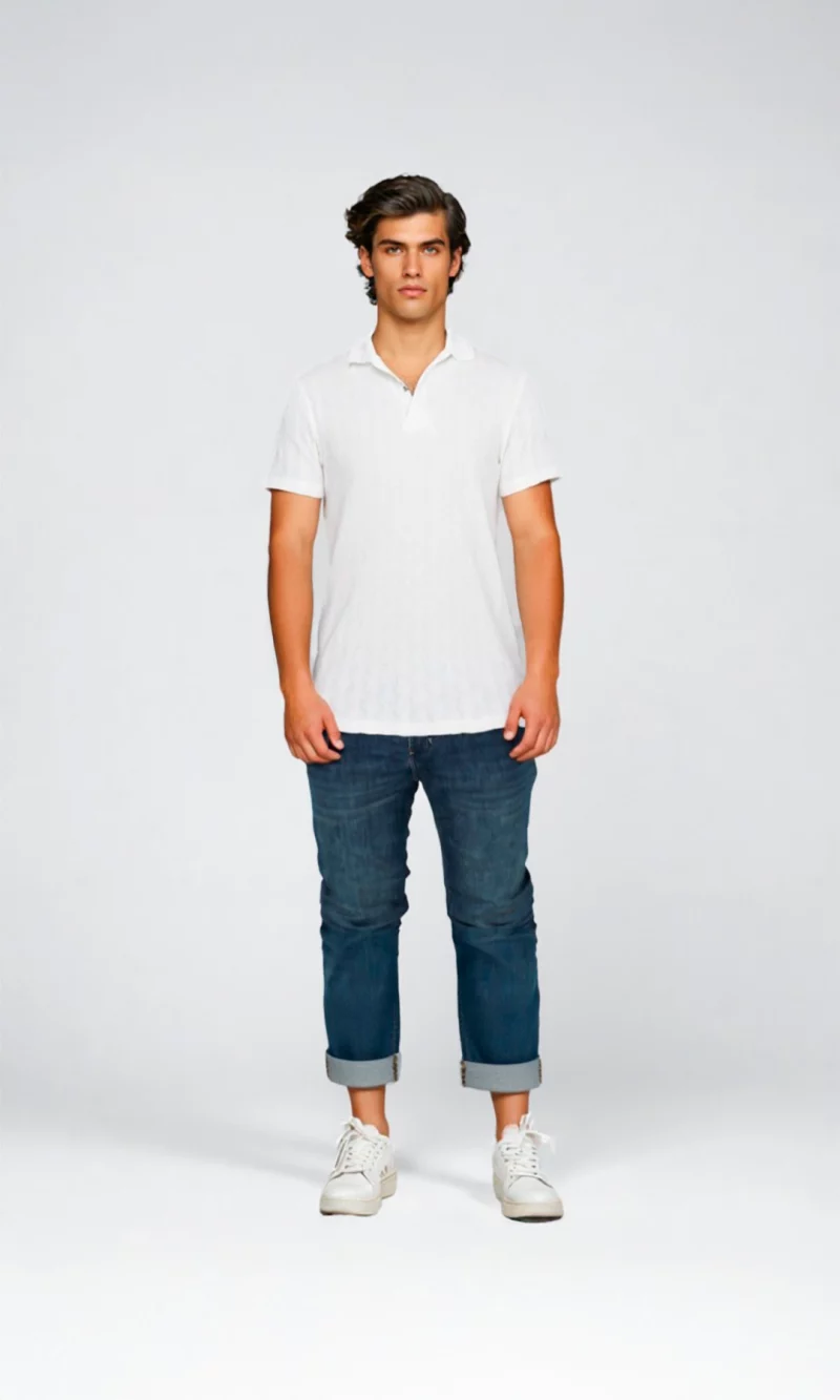 Polo hombre unicolor - Imagen 5