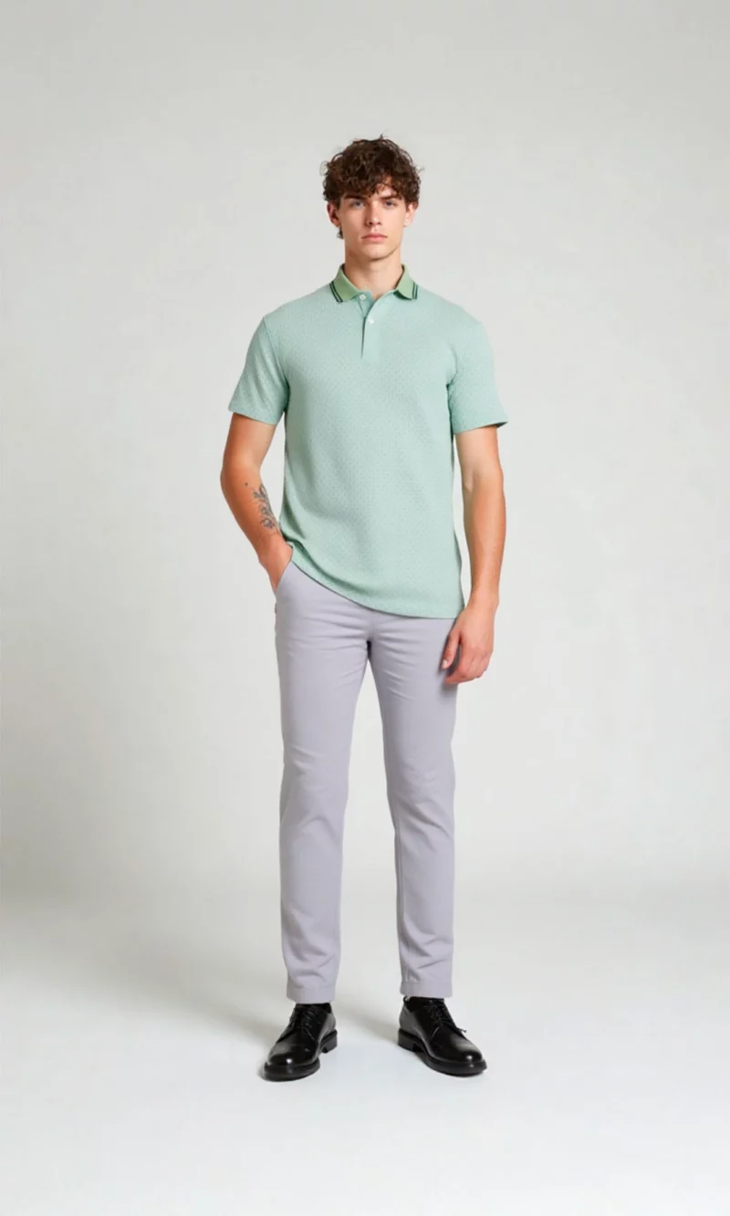 Polo hombre unicolor - Imagen 2