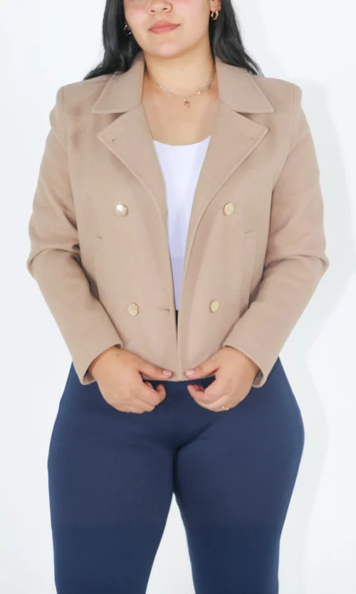 Chaqueta mujer manga larga unicolor