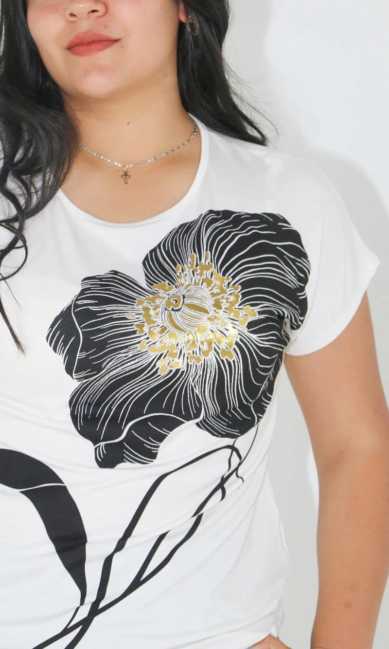 Camiseta mujer manga corta estampada - Imagen 6