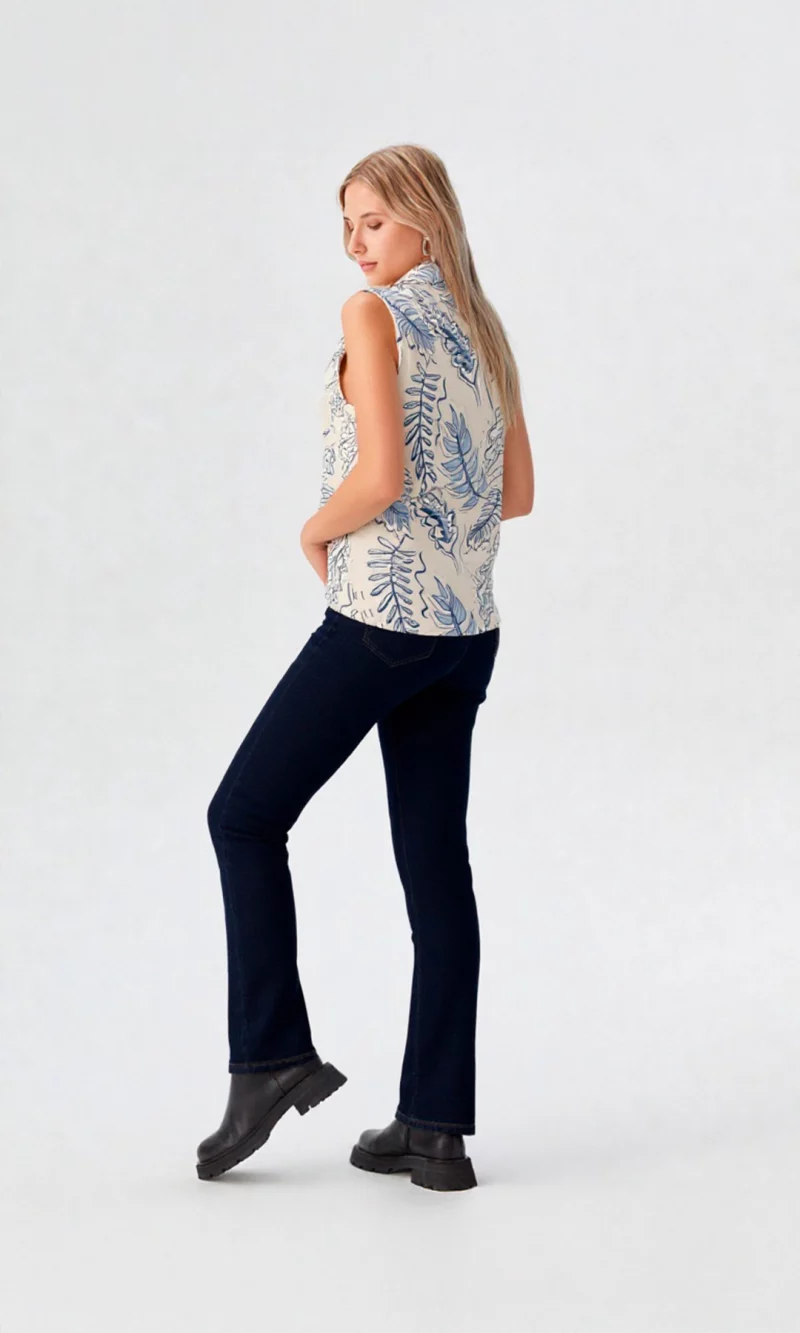 Blusa mujer manga sisa estampada - Imagen 3