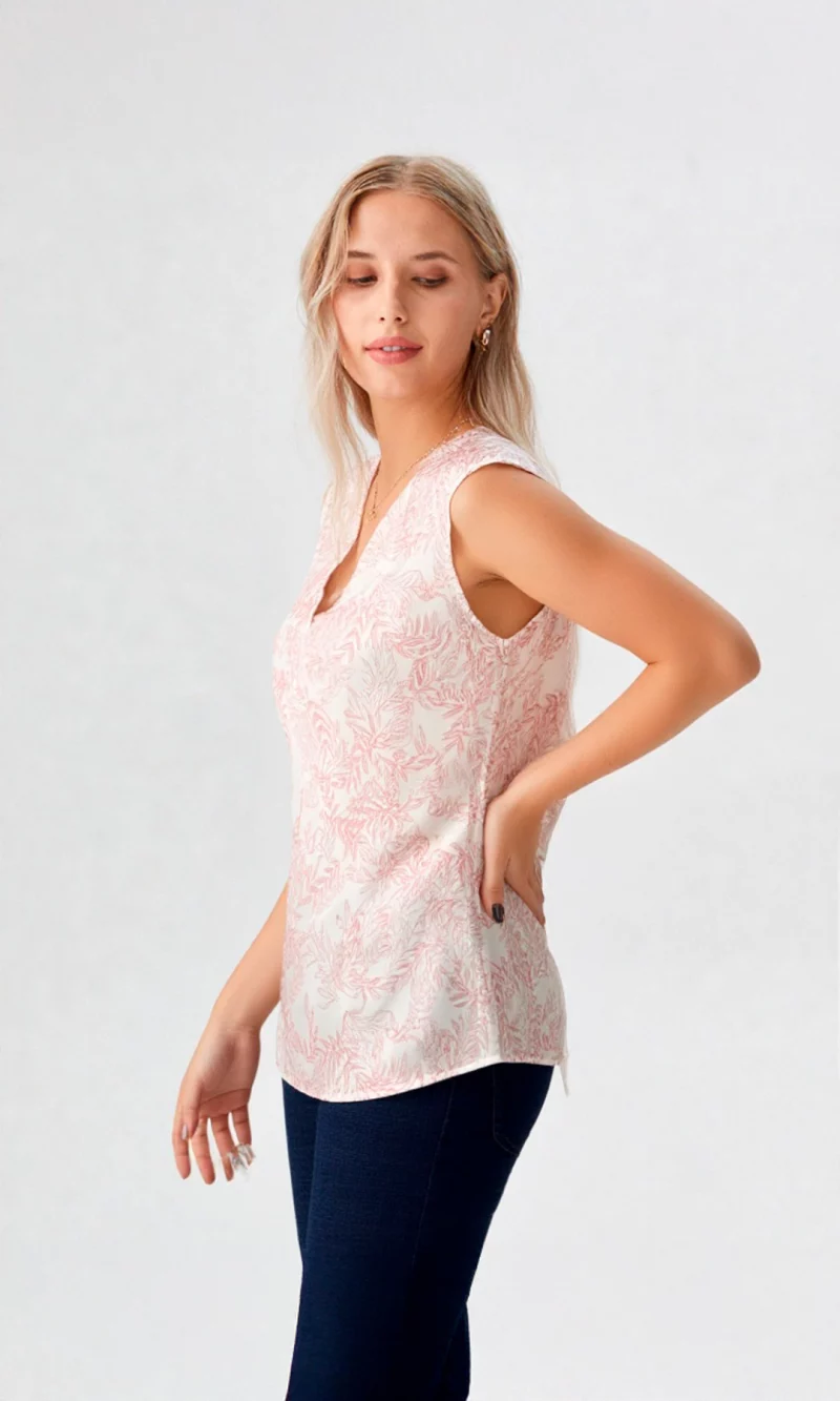 Blusa mujer manga sisa estampada - Imagen 5