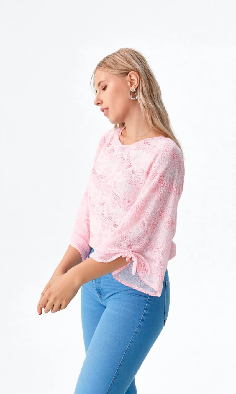Blusa mujer manga 3/4 estampada - Imagen 5