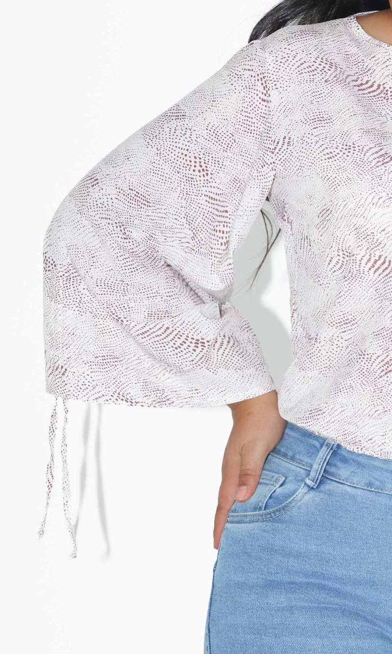 Blusa mujer manga 3/4 estampada - Imagen 11